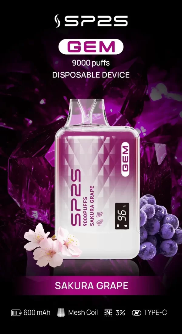 SP2S｜9000口一次性電子煙｜智能顯示螢幕與可充電設計，容量超大：圖片 10
